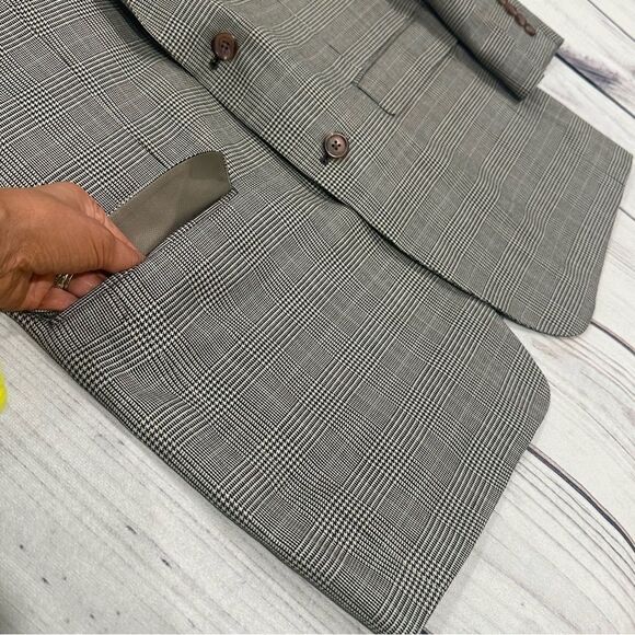 Lauren Ralph Lauren Wool/Silk Sport Coat Men’s Sz 44 Long Glen Plaid Pattern - Picture 9 of 12